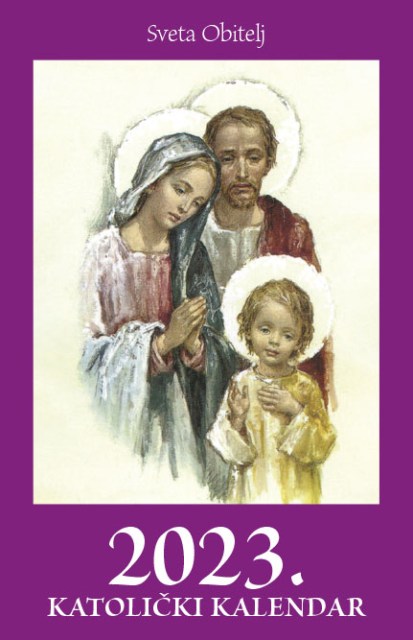 Džepni katolički kalendar na preklop 2023. - sveta Obitelj